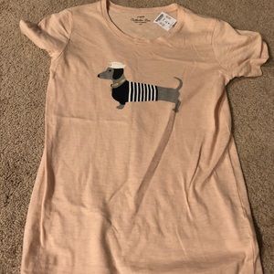 Dachshund j crew t shirt xxs